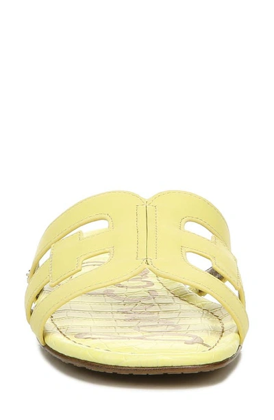 Shop Sam Edelman Bay Cutout Slide Sandal In Butter Yellow