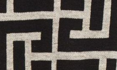 Balmain Hooded Wool Blend Sweater With All-over Monogram In Ivory/ Noir