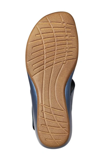 Shop Easy Spirit Hazel Beaded T-strap Sandal In Cobalt/ Vintage Indigo