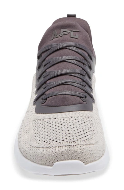 Apl Athletic Propulsion Labs Techloom Tracer Knit Training Shoe In Asteroid / Clay / White