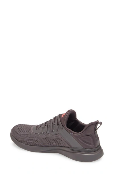Apl Athletic Propulsion Labs Techloom Tracer Knit Training Shoe In Asteroid / Impulse Red