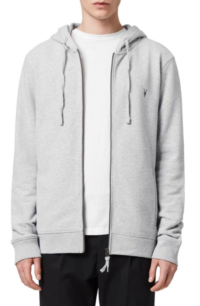 Buy All Saints Raven Slim Fit Crewneck Sweatshirt Grey Marl