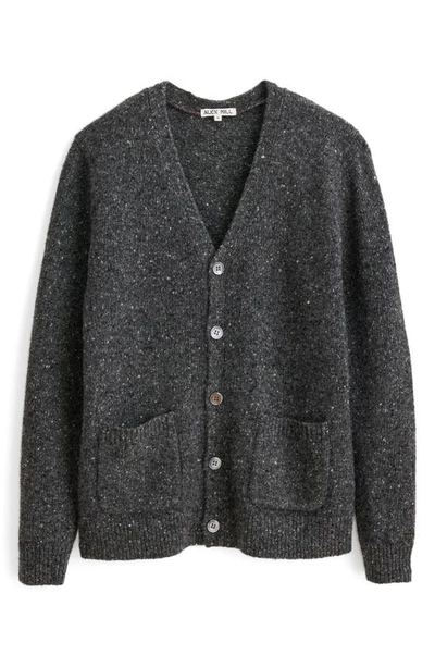 Shop Alex Mill Donegal Wool Blend Cardigan In Charcoal