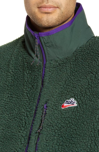 Shop Nike Sportswear Fleece Vest In Galactic Jade/ Sequoia