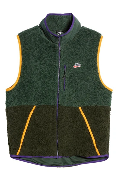 Shop Nike Sportswear Fleece Vest In Galactic Jade/ Sequoia
