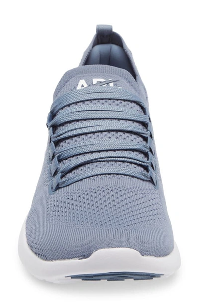 Shop Apl Athletic Propulsion Labs Techloom Breeze Knit Running Shoe In Slate / White