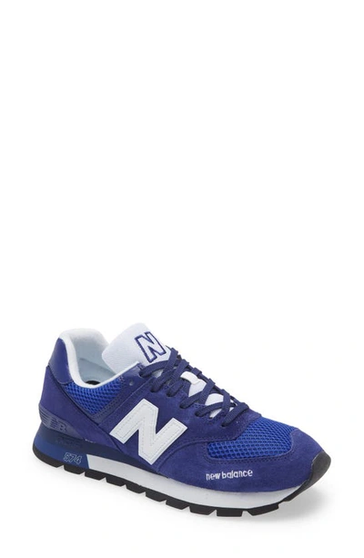 Shop New Balance 574 Rugged Sneaker In Infinity Blue/ White