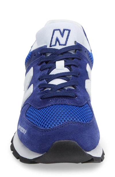 Shop New Balance 574 Rugged Sneaker In Infinity Blue/ White