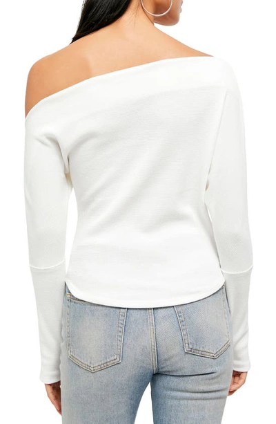 Shop Free People We The Free Fuji Off The Shoulder Thermal Top In Ivory