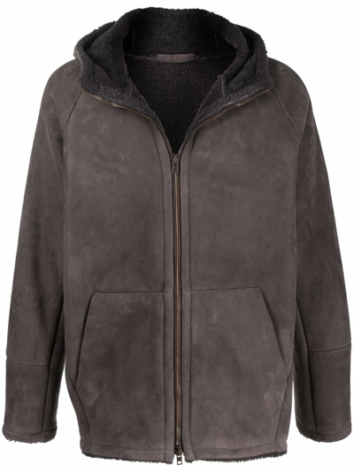 Shop Salvatore Santoro Leather Jacket In Brown