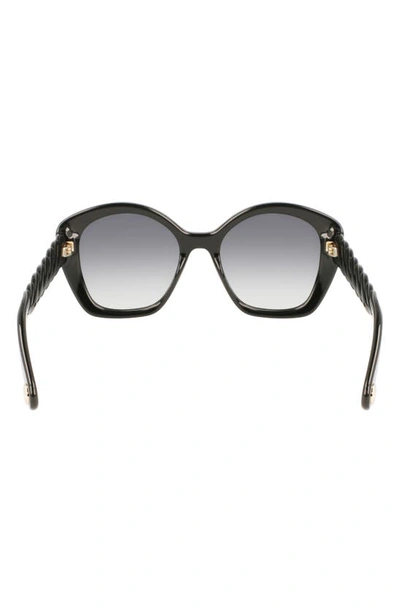 Shop Lanvin Babe 54mm Butterfly Sunglasses In Black