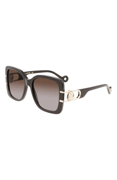 Shop Lanvin Mother & Child 53mm Square Sunglasses In Black