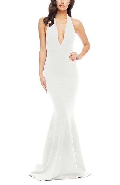 Shop Dress The Population Camden Mermaid Hem Evening Gown In White