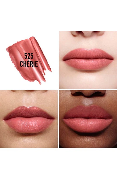 Shop Dior Rouge  Refillable Lip Balm In 525 Cherie / Satin