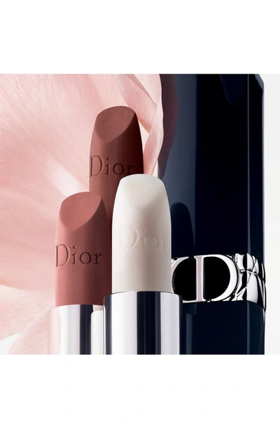Shop Dior Rouge  Refillable Lip Balm In 999 / Satin