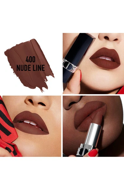 Shop Dior Rouge  Lipstick Refill In 400 Nude Line / Velvet