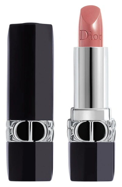 Shop Dior Rouge  Refillable Lipstick In 100 Nude Look / Satin
