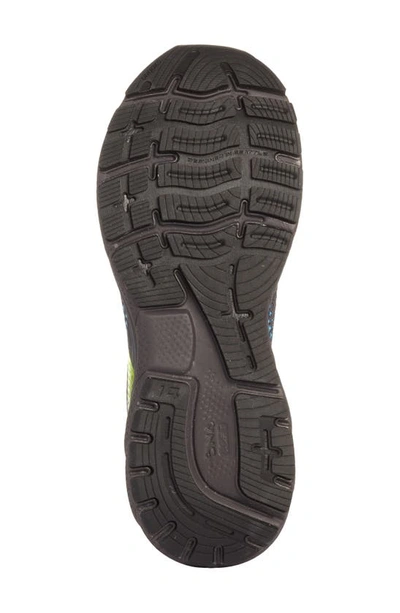 Brooks Men's Ghost 14 Running Sneakers From Finish Line In Black/ Blue/ Nightlife
