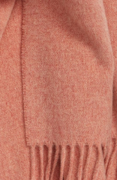 Shop Acne Studios Canada Wool Scarf In Rose Melange