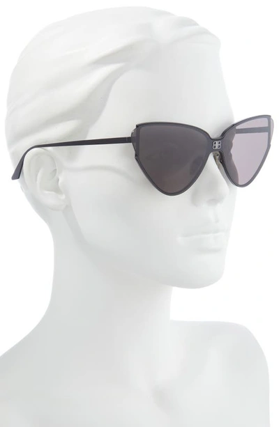 Shop Balenciaga Cat Eye Sunglasses In Black