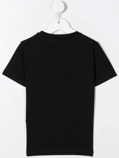 Shop Versace Medusa Embroidery Short-sleeve T-shirt In Black