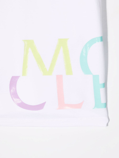 Shop Moncler Logo-print Short-sleeved T-shirt In White
