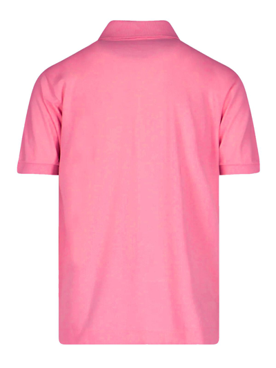 Shop Lacoste Men's Pink Cotton Polo Shirt