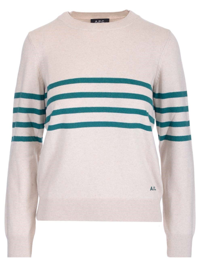 Shop A.p.c. Women's White Other Materials Sweater