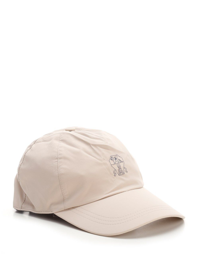 Shop Brunello Cucinelli Men's Beige Other Materials Hat