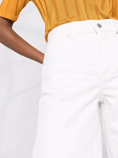 Shop Jil Sander + Straight-leg Trousers In White