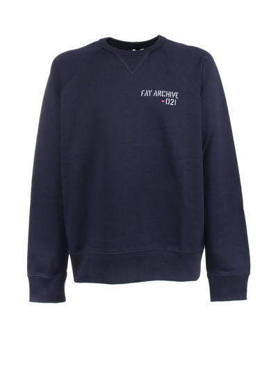 Shop Fay Archive Sweatshirt In Blu