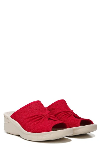 Shop Bzees Sunburst Wedge Sandal In True Red