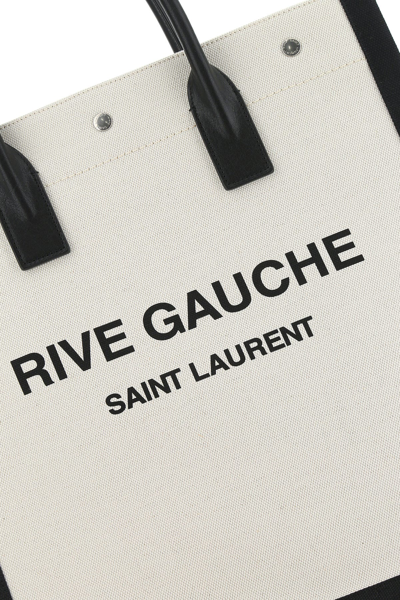 Saint Laurent Two-tone Canvas Rive Gauche Shopping Bag