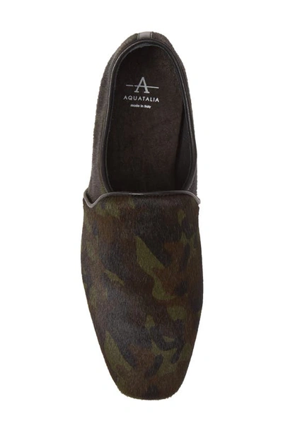 Shop Aquatalia Revy Loafer In Camouflage Calf Hair
