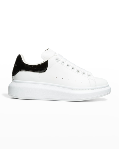 Shop Alexander Mcqueen Oversized Sneakers In White Blac