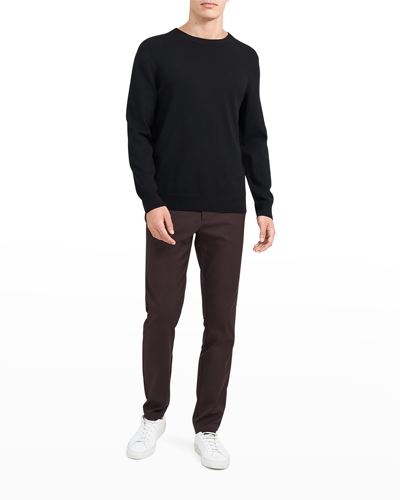 Shop Theory Men's Hilles Cashmere Crew Sweater In Black