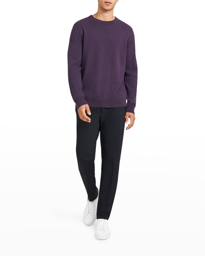 Shop Theory Men's Hilles Cashmere Crew Sweater In Farrow