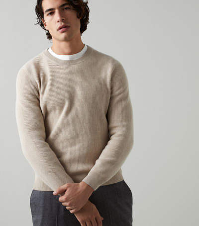 Shop Brunello Cucinelli Cashmere Sweater In Neutrals