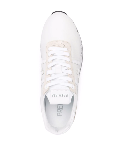 Premiata Beth Leather Sneakers In White