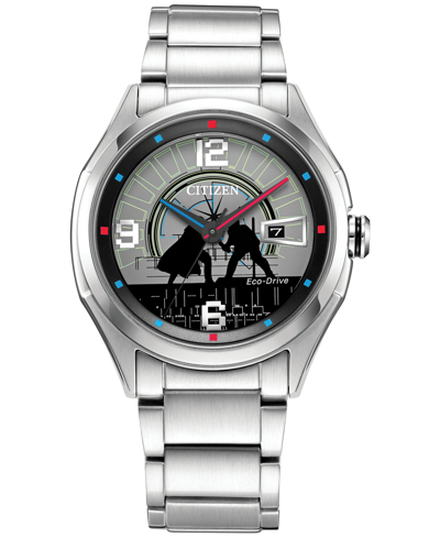 Shop Citizen Star Wars By  Luke & Vader Duel Silver-tone Stainless Steel Bracelet Watch 41mm
