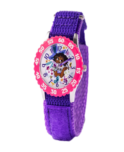 Shop Ewatchfactory Girl's Disney Encanto Mirabel Purple Nylon Strap Watch 32mm