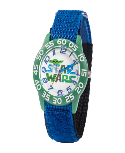 Shop Ewatchfactory Boy's Disney Star Wars Child, The Plastic Blue Nylon Strap Watch 32mm