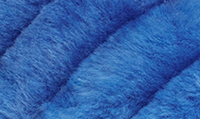 Shop Ugg Fluff Yeah Genuine Shearling Slingback Sandal In Classic Blue