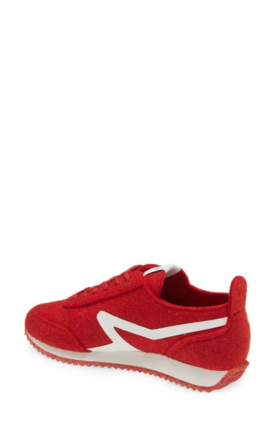 Rag & Bone Retro Runner Felt Sneakers In Red | ModeSens
