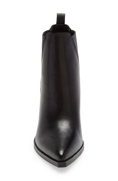 Shop Marc Fisher Ltd Gadri Pointed Toe Bootie In Black Leather