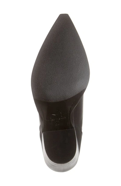 Shop Marc Fisher Ltd Gadri Pointed Toe Bootie In Black Leather