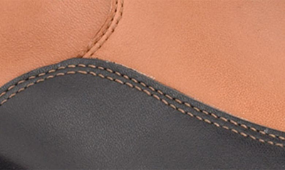 Shop Marc Fisher Ltd Morgan Lug Sole Chelsea Boot In Cognac/ Black Leather