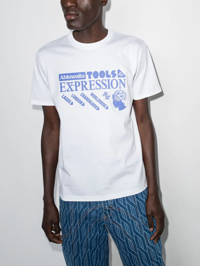 Shop Ahluwalia Tools Of Expression T-shirt In White