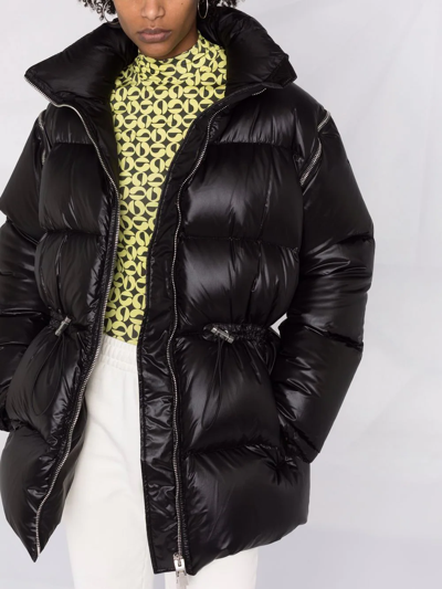 Shop Givenchy Detachable Sleeves Quilted Puffer Jacket In Black
