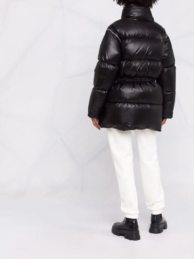 Shop Givenchy Detachable Sleeves Quilted Puffer Jacket In Black